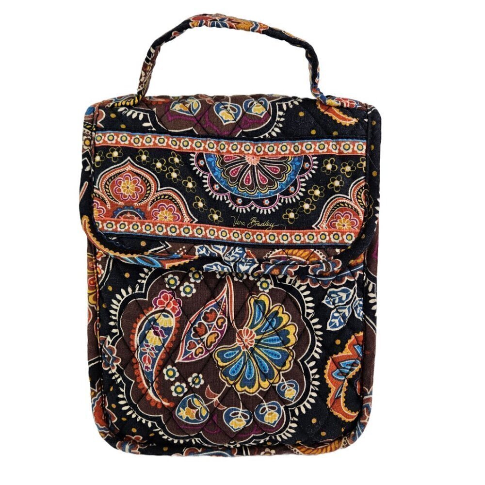 Vera Bradley Out To Lunch Bag Kensington (Retired) Brown Paisley Floral